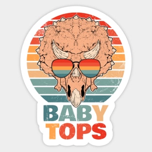 Babytops Cute Triceratops Baby Sticker